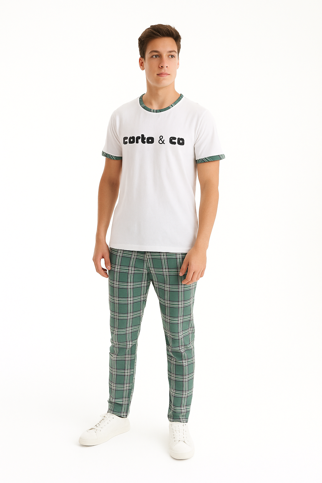 Corto & Co Evergreen Plaid Ensemble